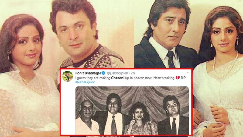 Rishi Kapoor Joins Chandni’s Sridevi, Yash Raj Chopra And Vinod Khanna In Heaven; It’s A Reunion Of Legends Up There