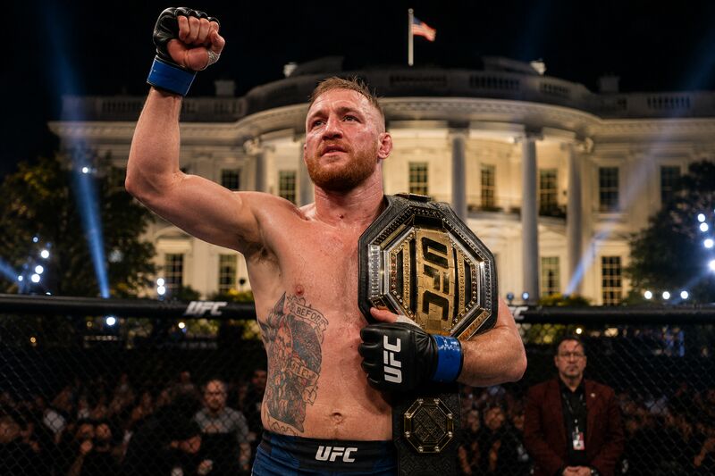 Justin Gaethje Stuns Ilia Topuria To Capture UFC Lightweight Title At Historic White House Event