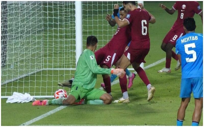 BLATANT CHEATING! Qatar Beat India With A Controversial Goal After Ball Was Out Of Play, Resulting In Their FIFA WC Qualifiers Exit - WATCH VIDEO