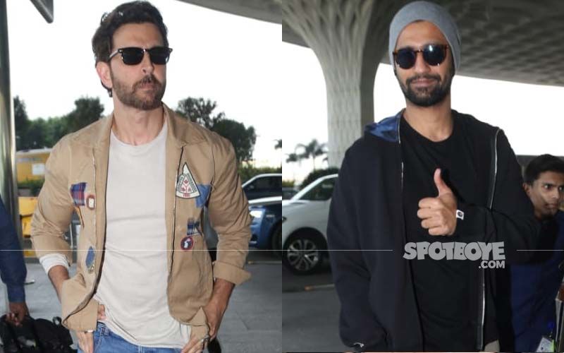 Hrithik Roshan And Vicky Kaushal's Super Hot Airport Look Is The Perfect Way To Say, 'Gooooood Morning!'