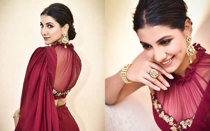 Rukmini Maitra Is Looking Like A Diva In This Wine Coloured Dress, Shares On Instagram