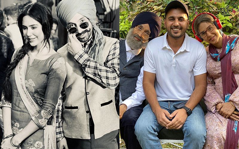 Diljit Dosanjh And Sonam Bajwa Dons Elderly Couple Look For A song, Shares Look On Instagram