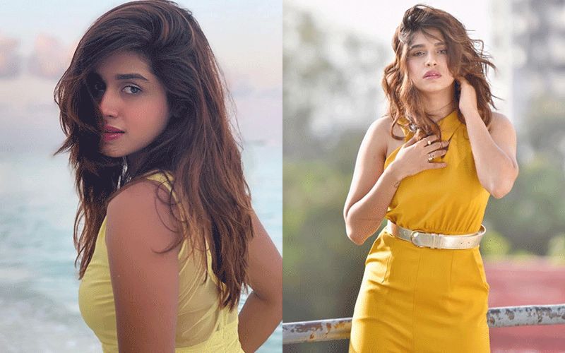 Sanskruti Balgude Looks Sensuous Hot In A Yellow Jumpsuit For Her Recent Photoshoot