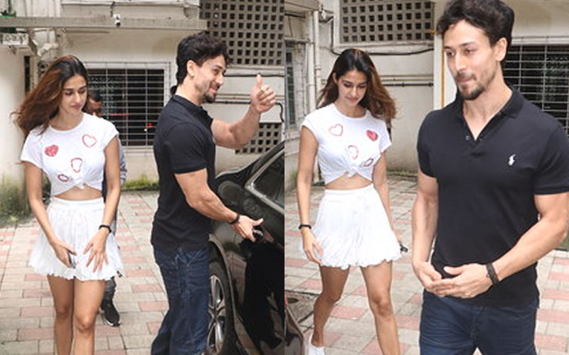 Disha Patani Literally Wears Her Heart On Her Sleeve As She Steps Out With Tiger Shroff