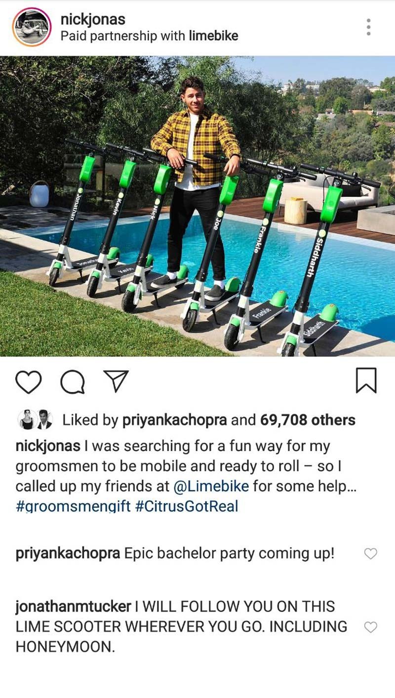 Comments On Nick Jonas Instagram Post