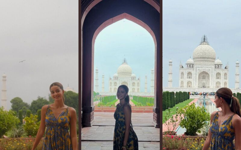 Ananya Panday Steals A Serene Moment At The Taj Mahal Amid ‘Tu Meri Main Tera Main Tera Tu Meri’ Shoot