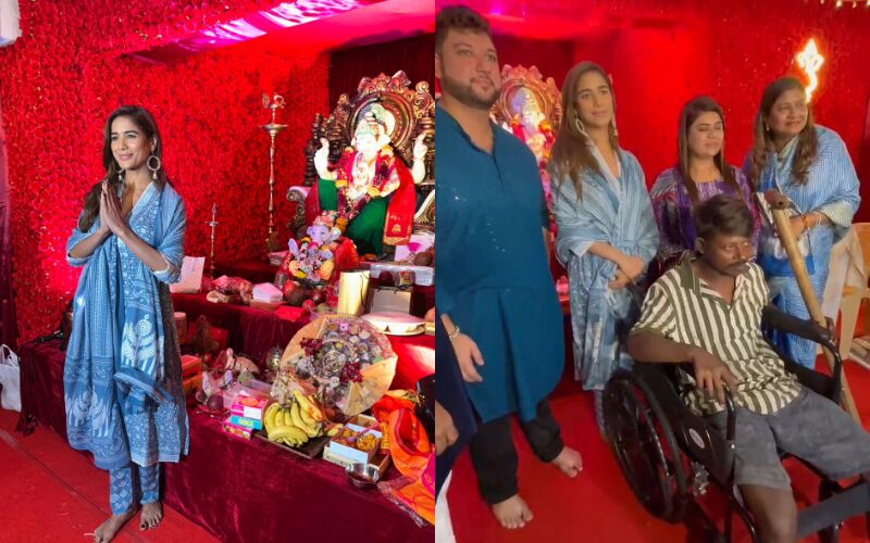 Poonam Pandey Attends Festive Celebrations, Wins Hearts With Thoughtful Gesture- Gifts A Wheelchair To A Specially-Abled Individual