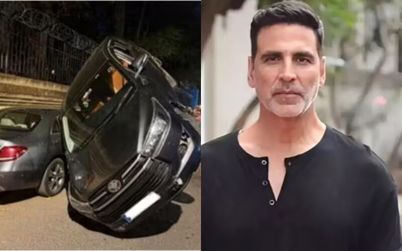 Akshay Kumar’s Security Vehicle Meets With Accident In Juhu; Actor Rushes To Help Injured