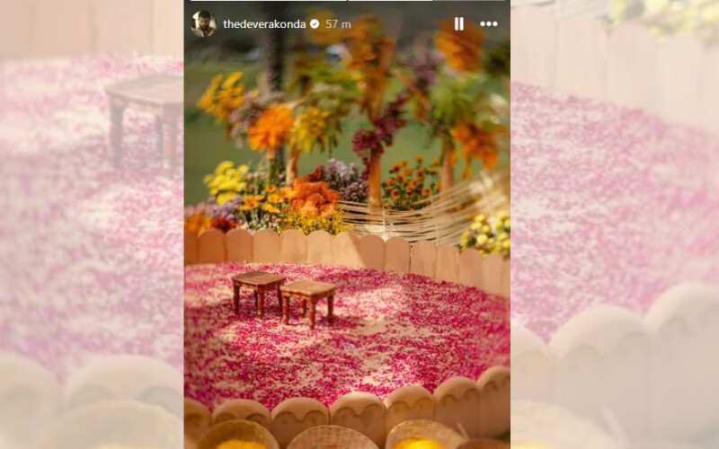 vijay rashmika haldi pics