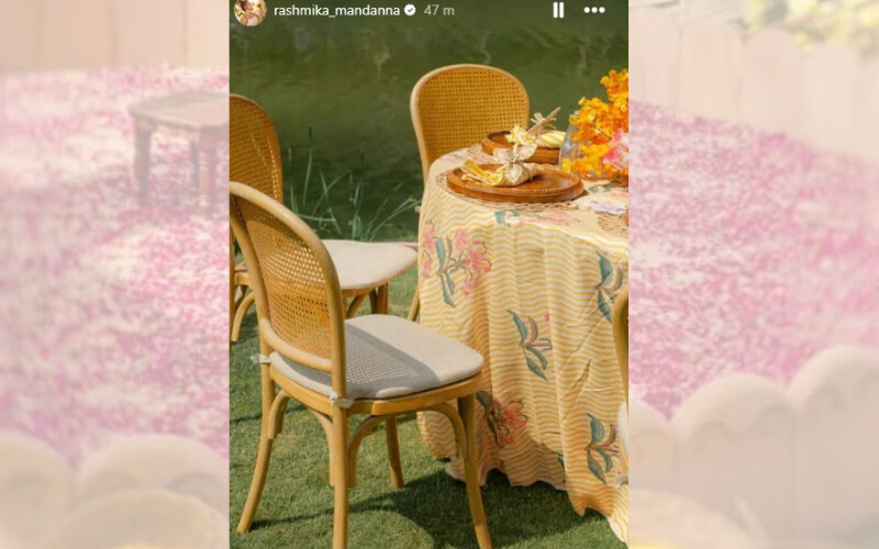 vijay rashmika haldi pics