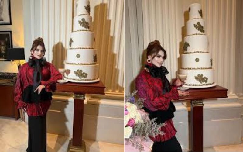 Urvashi Rautela Cuts World’s Most Expensive 7-Tier Diamond-Studded Birthday Cake Worth ₹16 Crore, Goes Super Viral