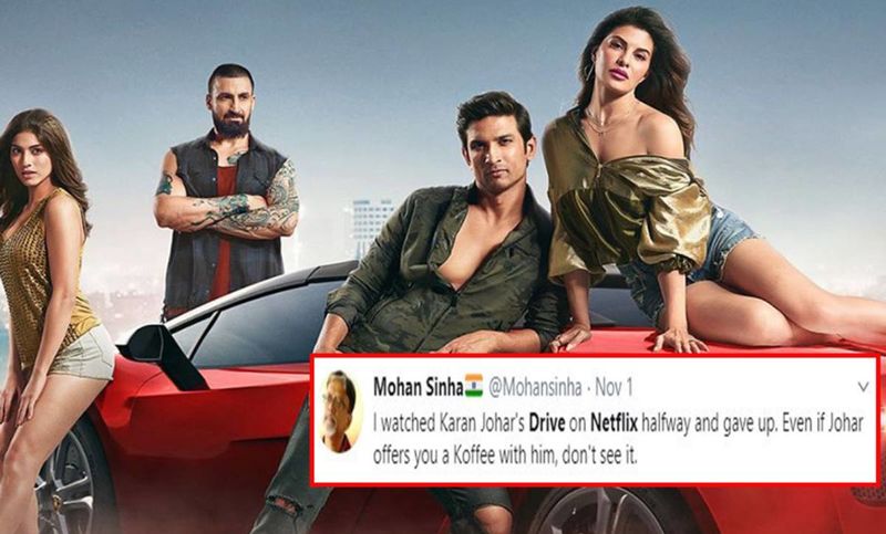 Drive Social Media REVIEW: Fans Toss Jacqueline Fernandez-Sushant Singh Rajput Starrer, 'Zinda Rehne Ke Liye Bacha Kya Hai?'