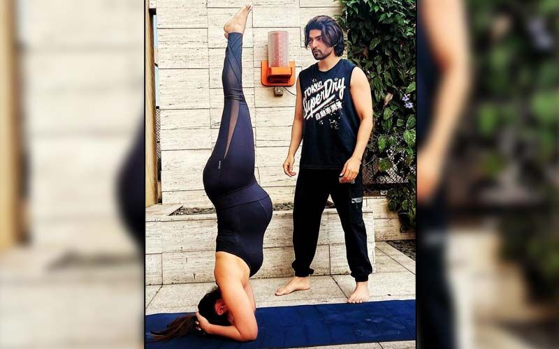 Preggers Debina Bonnerjee Does A Headstand In Her Third Trimester With The Help Of Her 'Strong Partner' Gurmeet Choudhary