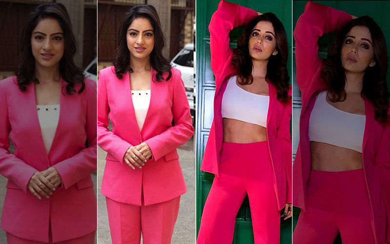 Nehha Pendse Copies Deepika Singh's Style, Wears Similar Pink Pantsuit As Hers