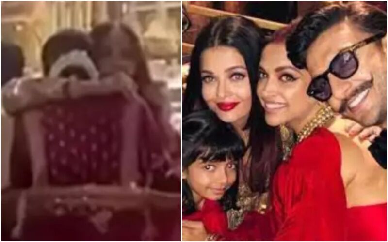 Aishwarya Rai Bachchan HUGS Pregnant Deepika Padukone In This Cute Moment From Anant Ambani-Radhika Merchant's Wedding! - WATCH