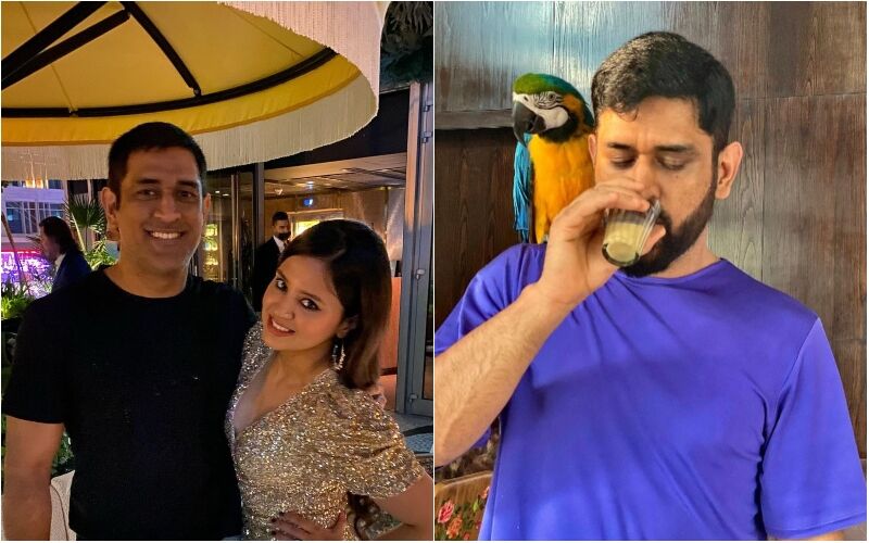 MS Dhoni Enjoys Chai Date With His Pet Macaw ‘Honey’, Wife Sakshi Dhoni Shares Adorable Pictures