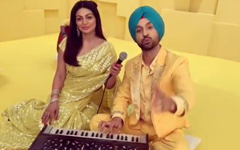 Shadaa Promos Continues, Dijit Dosanjh and Neeru Bajwa Sizzle on the Chess Board