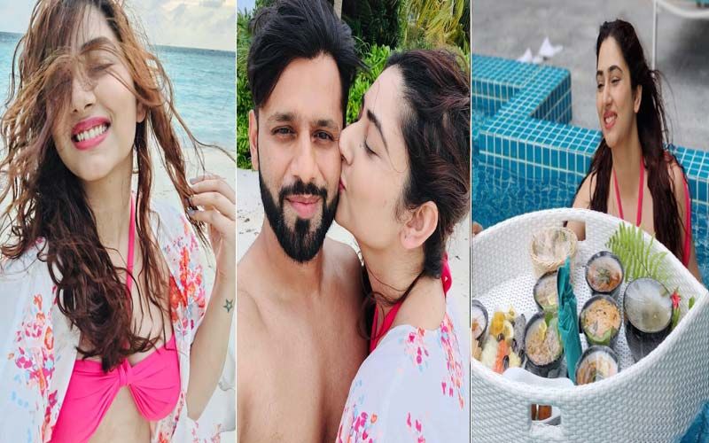 Disha Parmar Sizzles In A Hot Pink Bikini, Enjoys Floating Breakfast In The Maldives; Rahul Vaidya Thanks Fans For All The Love And Birthday Wishes