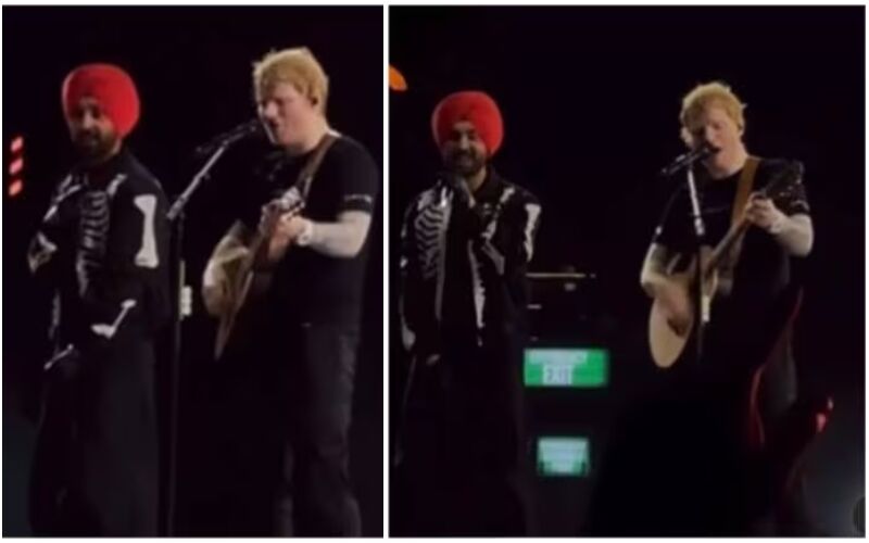 Ed Sheeran Sings Diljit Dosanjh's Lover Live With Him During The Mumbai Concert, Netizens Say Punjabi Music Gonna Rule The World - WATCH
