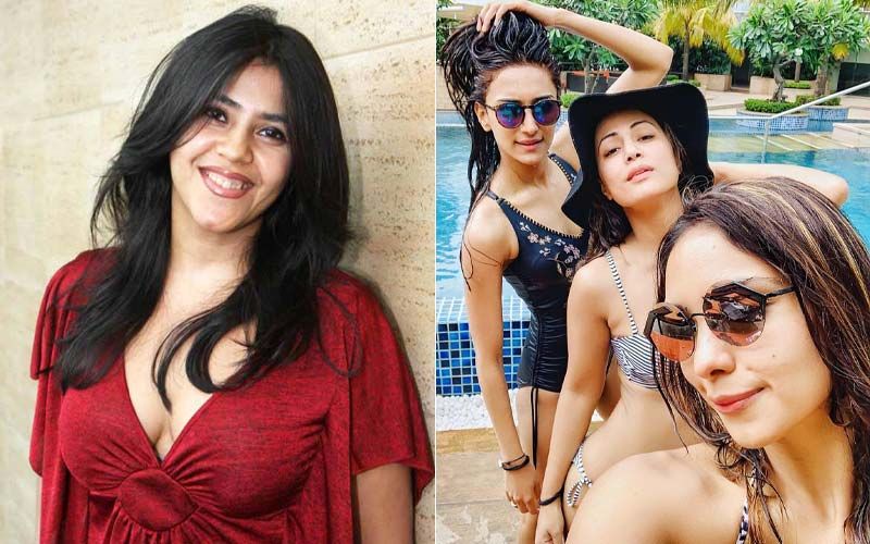 Erica Fernandes, Hina Khan And Pooja Banerjee’s Swimsuit Picture Evokes An Epic Response From Ekta Kapoor