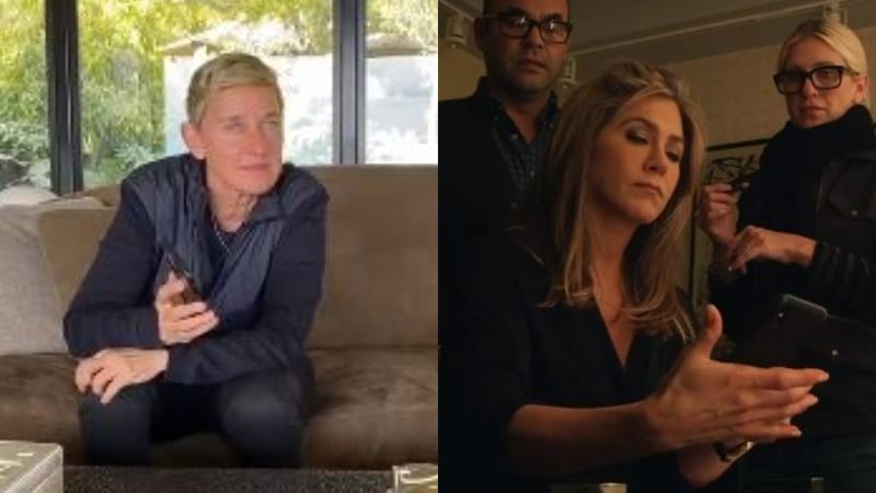 Coronavirus Lockdown: Ellen DeGeneres Surely Is Bored AF; Now Calls Her BFF Jennifer Aniston Who Has An Awkward Hello –WATCH