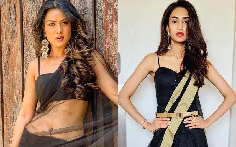 Nia Sharma Or Erica Fernandes- Who Looks Sexier In Black Saree?