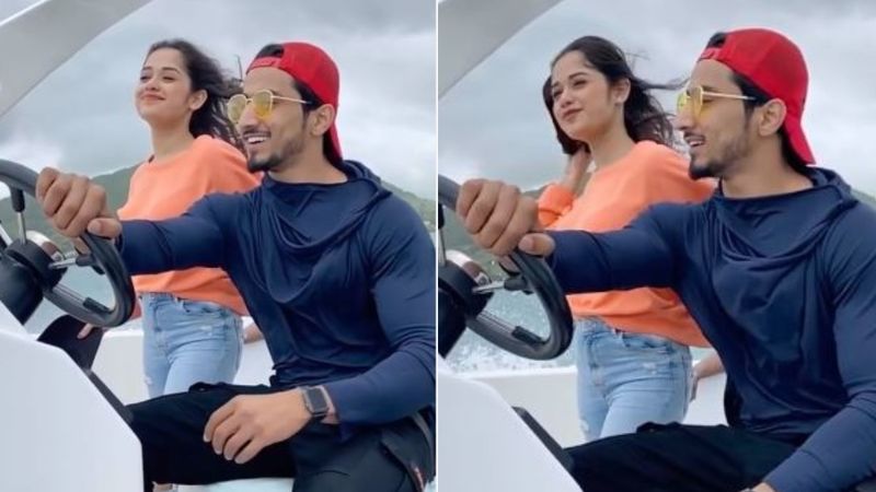 TikTok Stars Jannat Zubair- Faisal Shaikh Romance With Their Eyes Amid Cosy Sea Breeze In Mauritius – TB Video