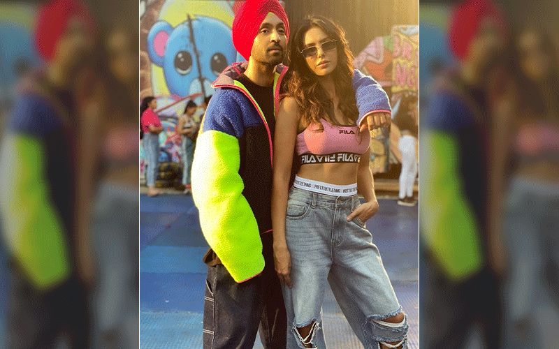 Diljit Dosanjh, Sonam Bajwa’s BTS Picture From The Set Of Their Upcoming Song Will Raise Your Excitement