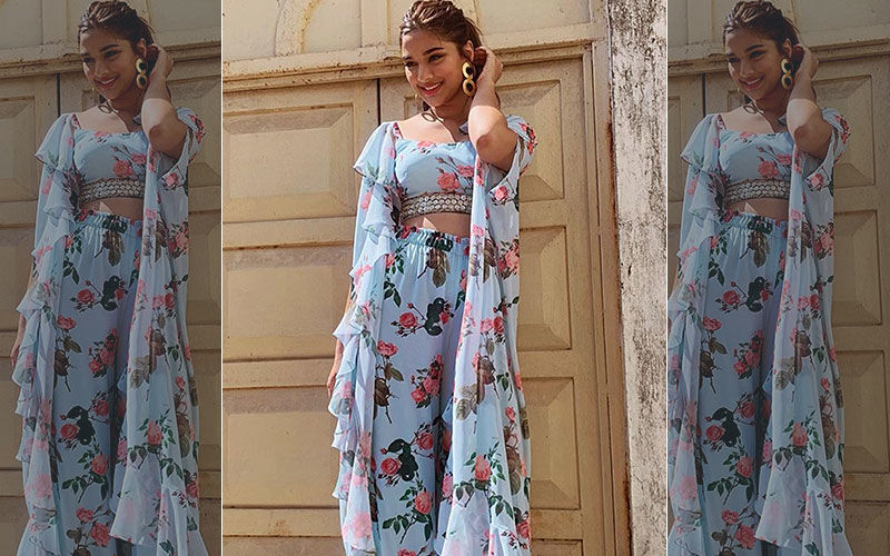 Saiee Manjrekar Is A Pure Mesmerizing Beauty At Her Best In This Floral Pantsuit Look