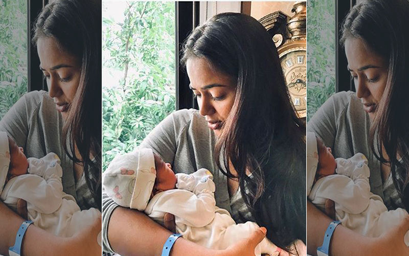 Sameera Reddy Brings Her Baby Girl Home; Li’l Princess Receives Warm Welcome
