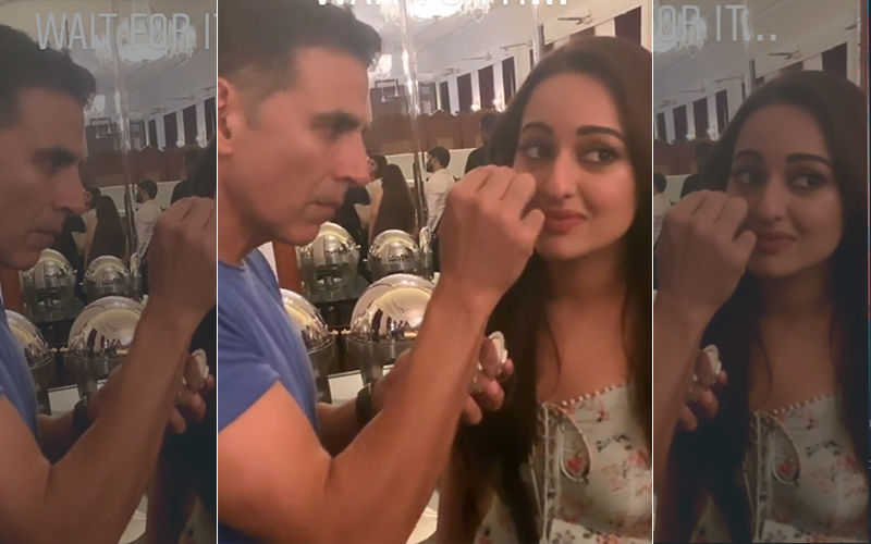 Akshay Kumar Is A Low-Budget Make-up Artist For Sonakshi Sinha During Mission Mangal Promotions; The Video Is Worth A Watch