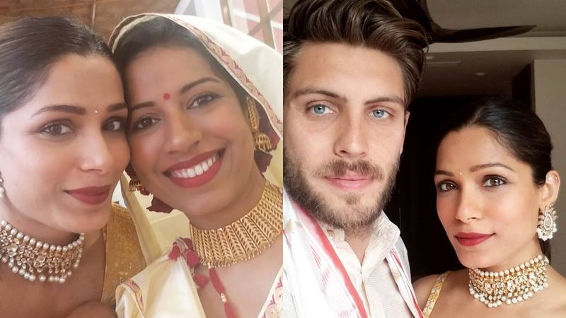 Freida Pinto's Sister Sharon Pinto Gets Hitched; Actress Graces The Celebrations With Fiancé Cory Tran – PICS