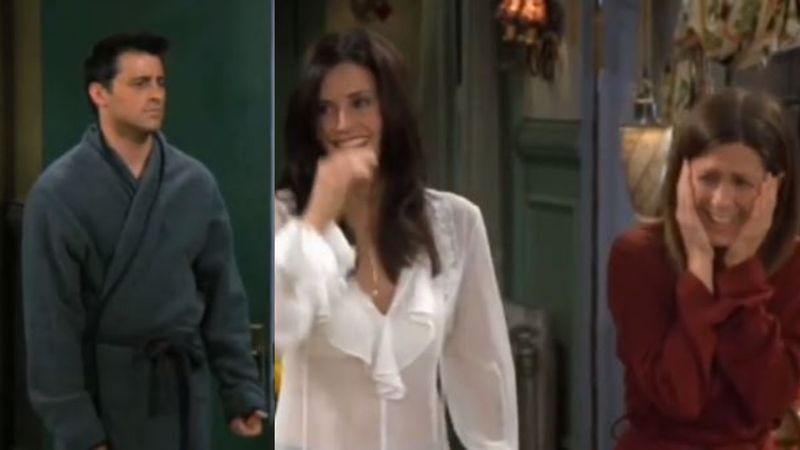 FRIENDS Blooper: When Joey Flashed Ross' Face On His Manhood In Front Of Everyone - Watch HILARIOUS BTS Video
