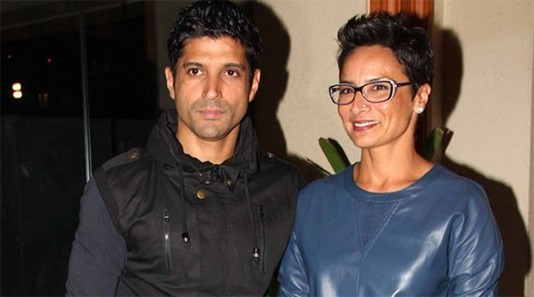 Farhan Akhtar With Wife Adhuna