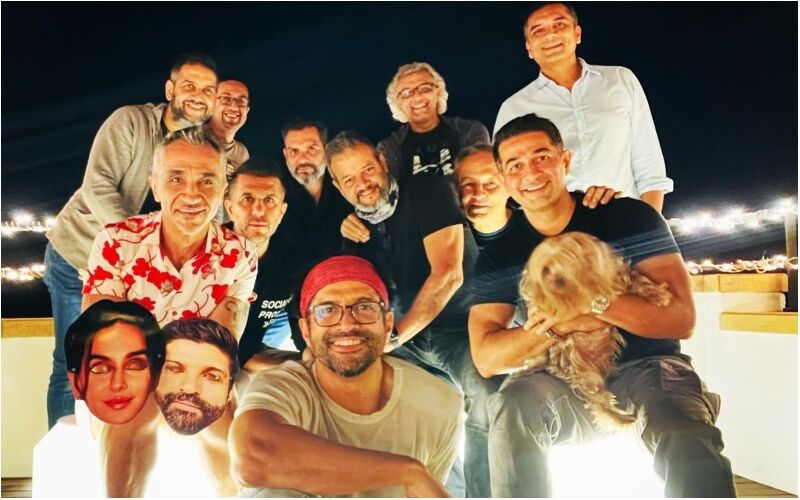 Shibani Dandekar GATECRASHES Farhan Akhtar’s Bachelor's Party? Here’s The TRUTH - See Pics From Fun Stag Night