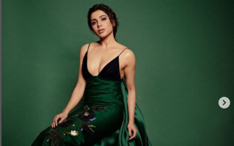 Samantha Ruth Prabhu Gets Brutally TROLLED For Wearing A Deep Neck Long Gown, Fans Compare It With 'Jhaadu' -PICS INSIDE