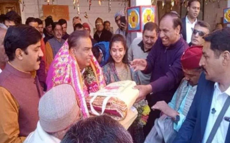 Mukesh Ambani Along With To-Be-Daughter-In-Law Radhika Merchant Donate Rs FIVE CRORES To Kedarnath-Badrinath Dham