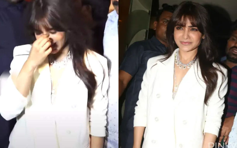 Samantha Ruth Prabhu Struggles To Walk As Cameras Flashlights Hurt Her Eyes; Fans TROLL Paparazzi, Say ‘Shame On These People’-See VIDEO