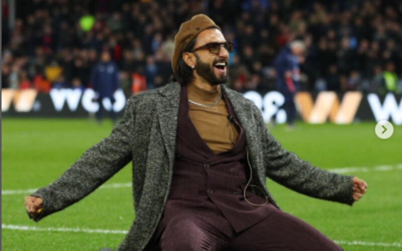 VIRAL! Ranveer Singh Shows His Cool Side As He Takes Penalty In 'Socks' During Premier League Game -WATCH VIDEO