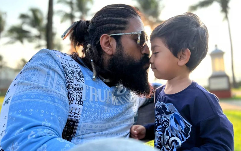 Yash’s KGF Style Advice For Son Yatharv On His Birthday Takes Internet By Storm, Fans Call the Three-Year-Old ‘Junior Rocky’ - SEE PICS
