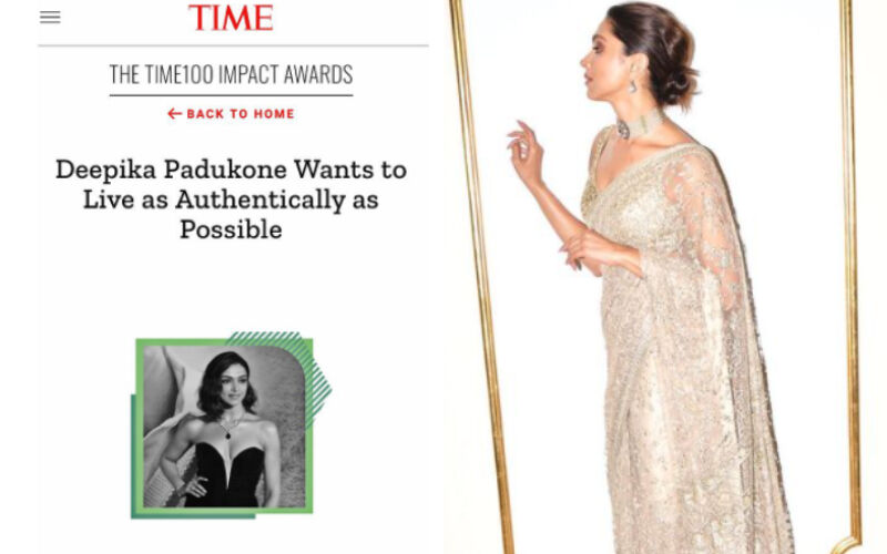 Congratulations! Deepika Padukone Bags The TIME100 Impact Award, Stuns At Award Night In A Shimmery Embellished Saree- PICS Inside