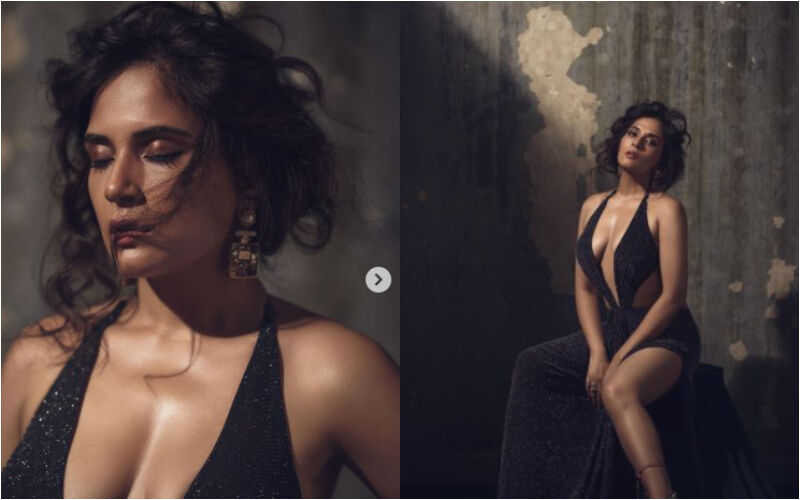 Richa Chadha Goes BRALESS, Oozes Oomph In Black Plunging Neckline Dress; Actress' Body Transformation Leaves Fans IMPRESSED -Photos Inside