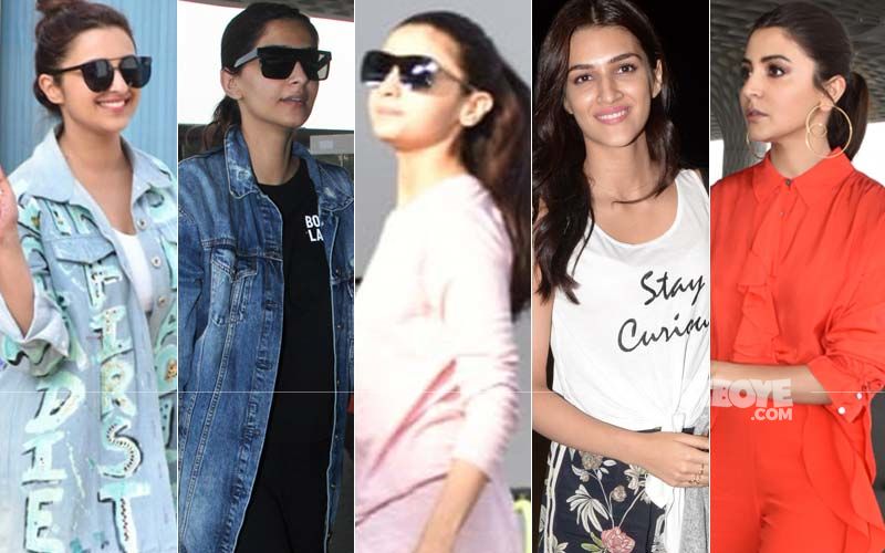 Parineeti Chopra, Sonam Kapoor, Alia Bhatt, Kriti Sanon, Anushka Sharma Make A Fashion Splash At Airport