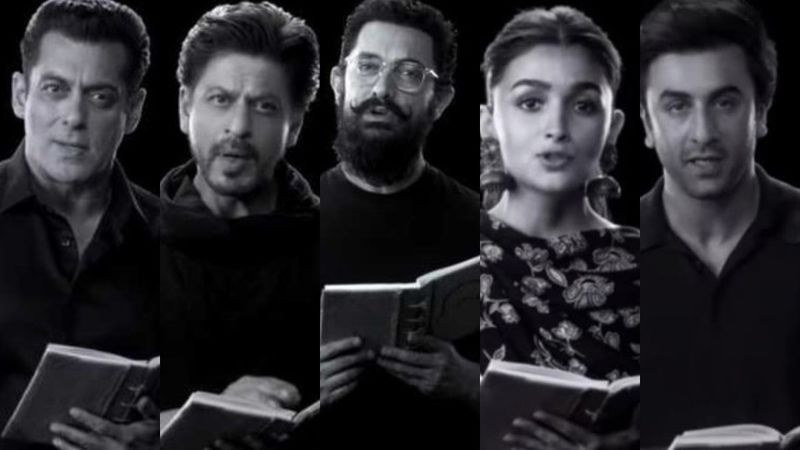 Salman Khan, Shah Rukh Khan, Aamir Khan Join Alia Bhatt-Ranbir Kapoor For Rajkumar Hirani’s Tribute On Gandhi’s 150th Anniversary - VIDEO