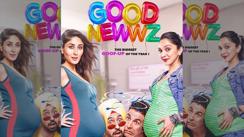Good Newwz First Look Posters: Akshay Kumar-Diljit Dosanjh Getting Sandwiched Between Kareena And Kiara's Baby Bumps Is Too Hilarious To Miss