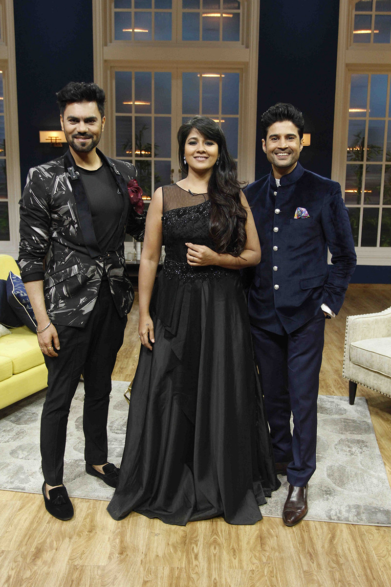 Gaurav Chopraa And Narayani Shastri On The Sets Of JuzzBaatt With Host Rajeev Khandelwal