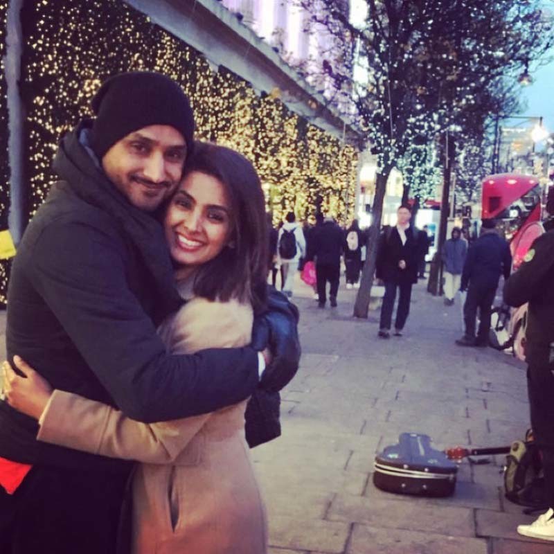 Geeta Basra With Harbhajan Singh