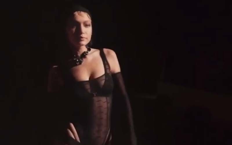 Gigi Hadid Clad In Black Lingerie Leaves Very Little To Imagination In A Lacy Design From Rihanna's  Savage X Fenty Line – Watch Video