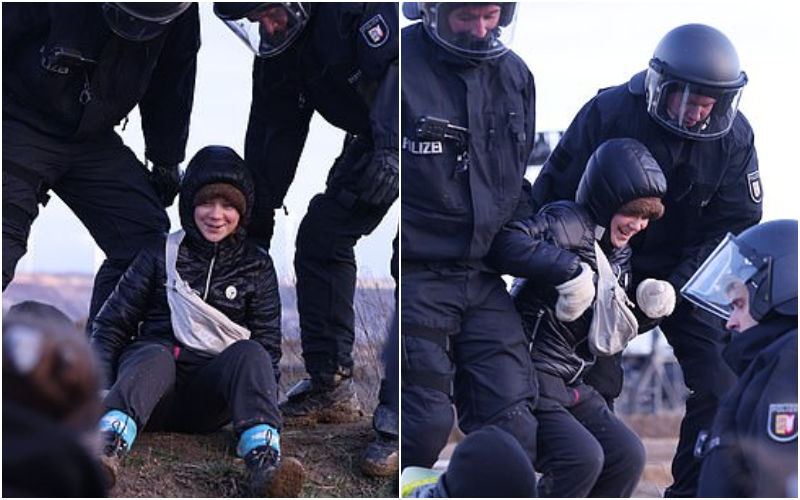 Greta Thunberg Arrested While Protesting In Germany; Climate Activist Gets Slammed By Netizens As She Smiles In VIRAL Pics And Videos-WATCH