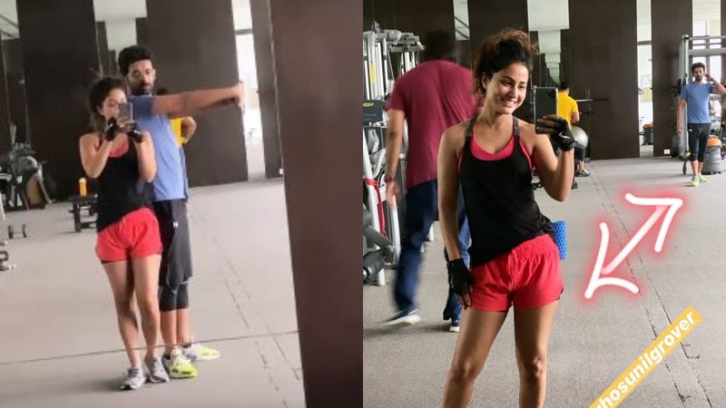 Hina Khan And Sunil Grover Are The Latest Workout Buddies; Their Gym Banter Is Simply Hilarious – VIDEO INSIDE